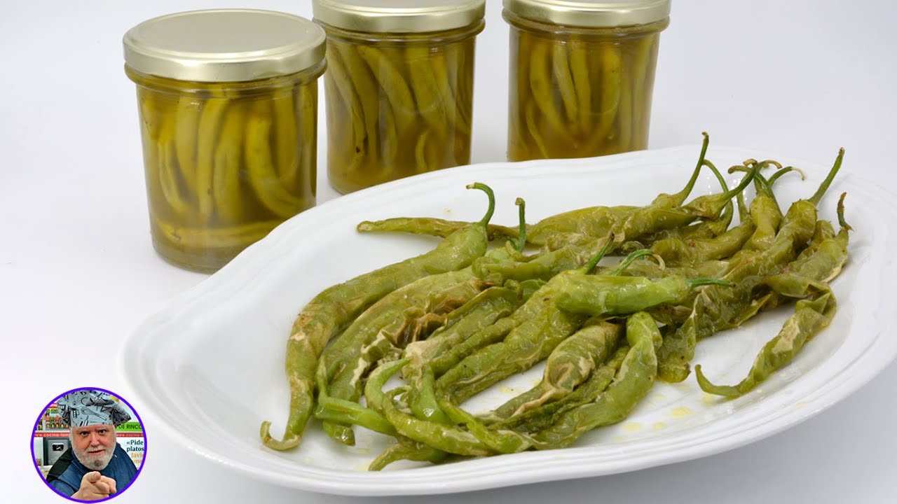 Conserva de guindillas en vinagre o aceite -  piparras -  encurtido de guindillas -  javier romero