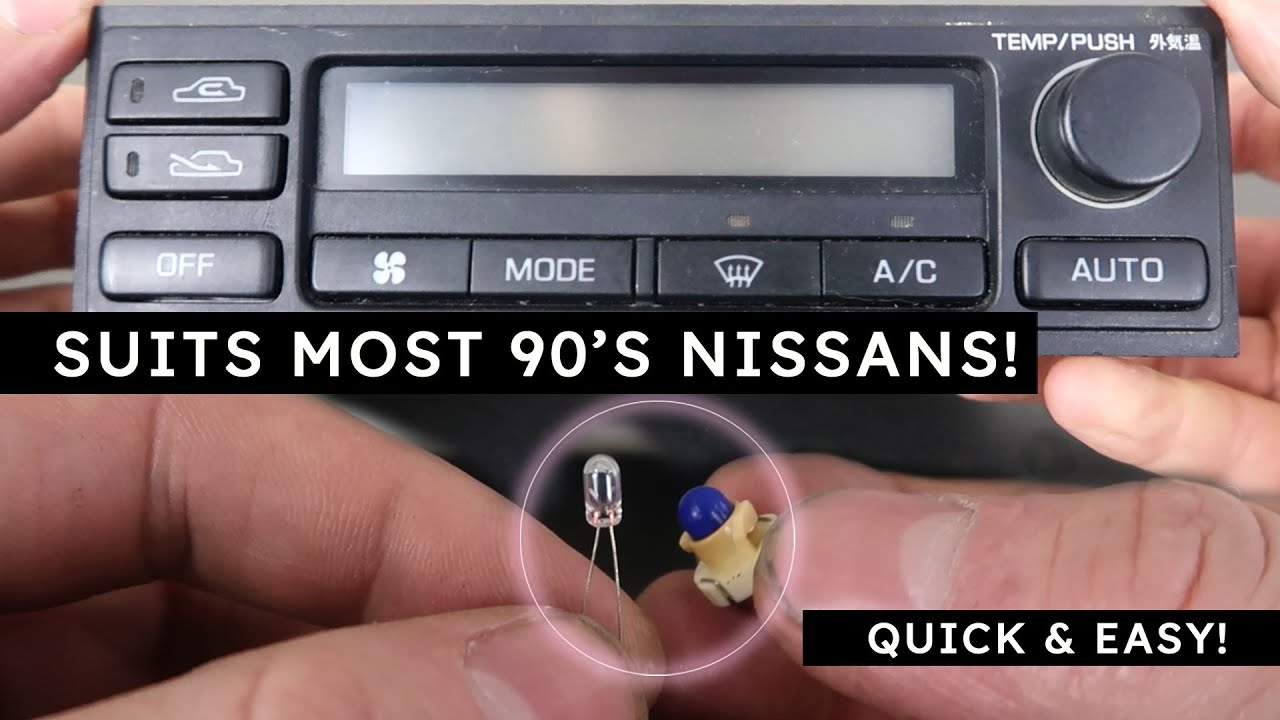 DIY Guide: Replacing the Globes on 90s JDM Nissan Climate Controls
