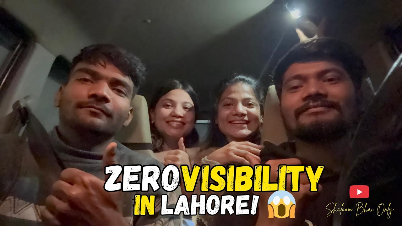Late Night Long Drive in Lahore | Extreme Fog & Cold Weather 🌫️❄️
