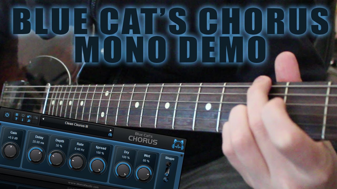Blue Cat's - Chorus (mono) - Guitar Demo (Free Chorus Plugin)