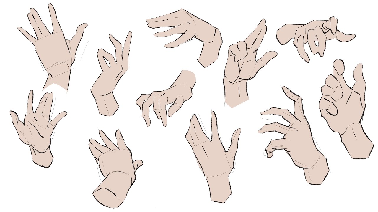10分間練習「手を描く」10 minutes practice 