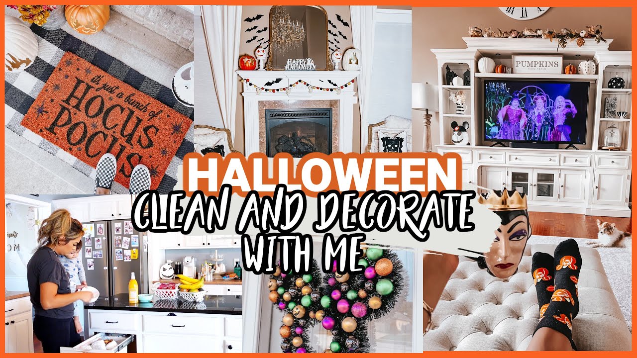 CLEAN AND DECORATE WITH ME FOR HALLOWEEN