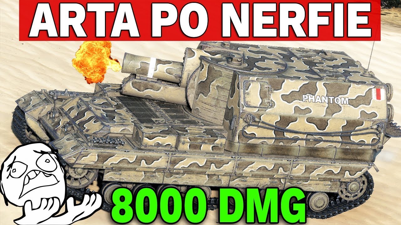 ARTA PO NERFIE - 8000 DMG na Conqueror GC - World of Tanks