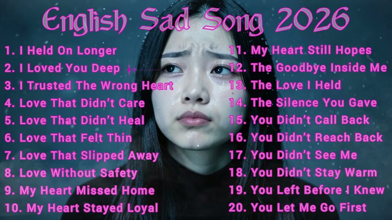 Slow Sad Pop & R&B 2026💔🎶 | Heartbreak Hits Back to Back | CHHOU Rhythms
