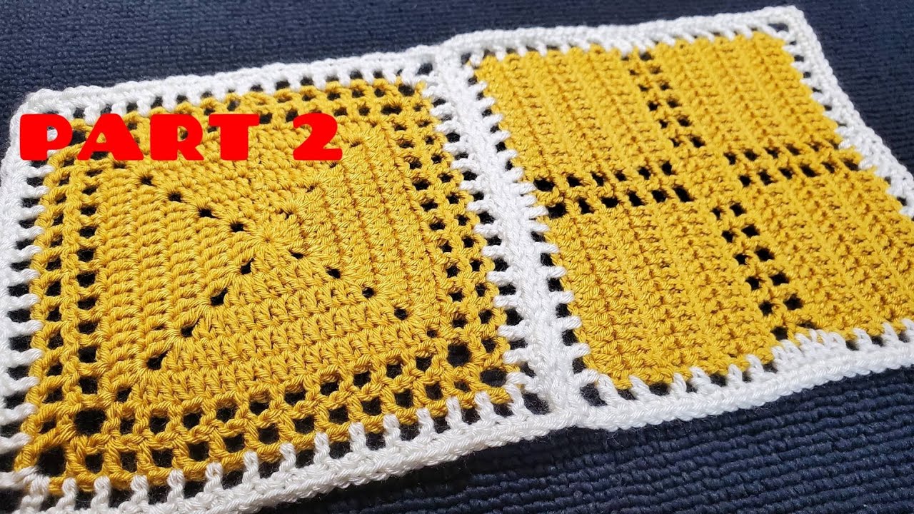 CROCHET SQUARE FOR BAGS, BLANKETS, RUGS... PART 2