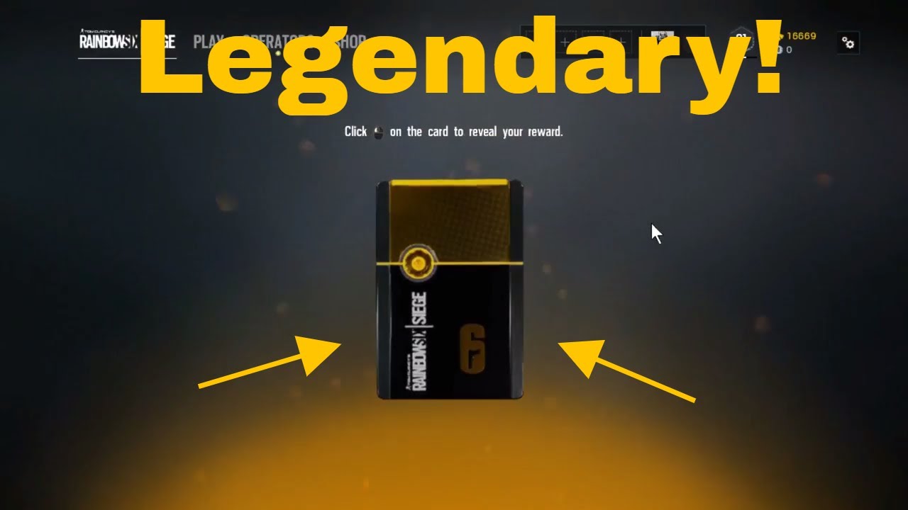 Rainbow Six Siege First Legendary Alpha Pack