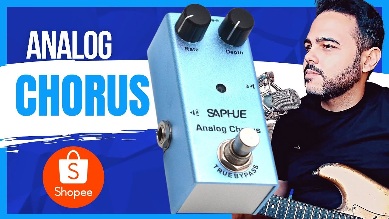 Pedal de Guitarra ANALOG CHORUS Saphue anos 80