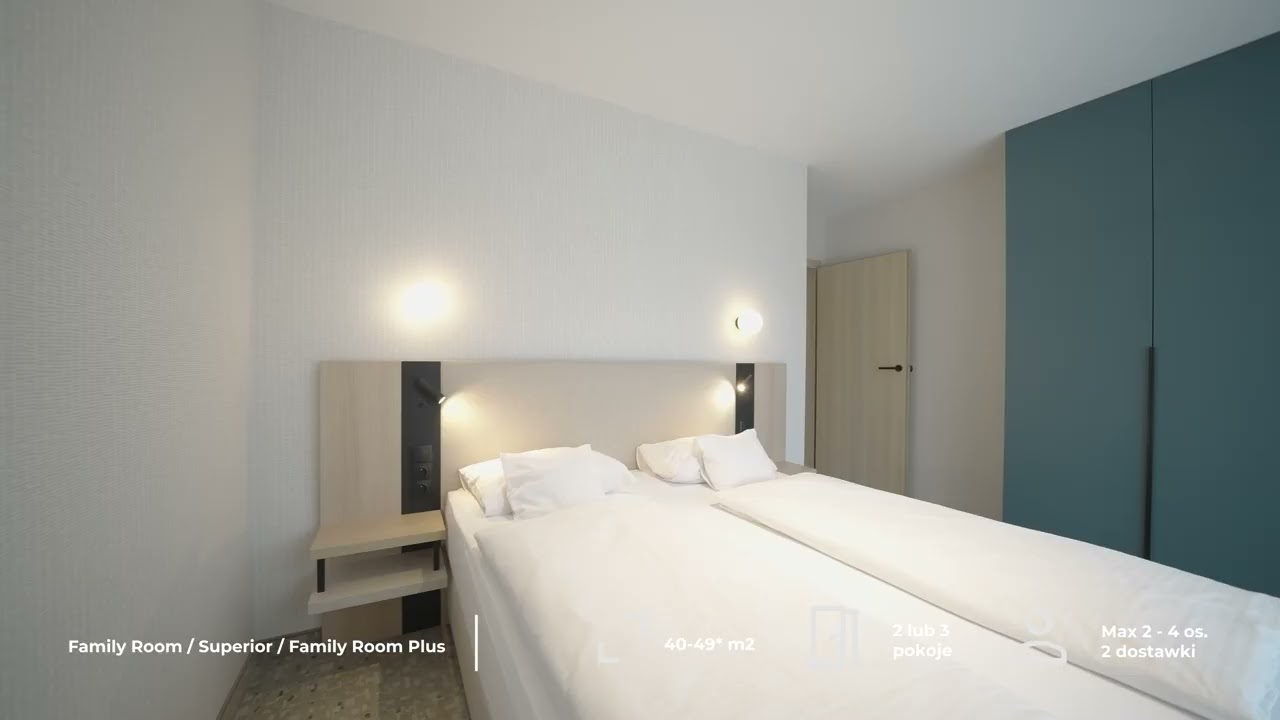 Pokoje Family Room, Superior i Family Room Plus - Linea Mare Pobierowo
