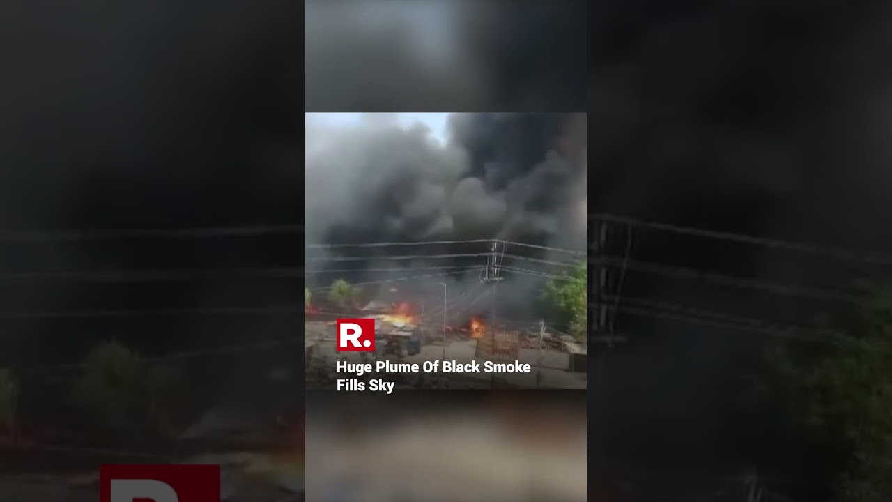 Bihar: Thick Clouds Of Black Smoke Emerge After Massive Fire At Gaya's Vegetable Market