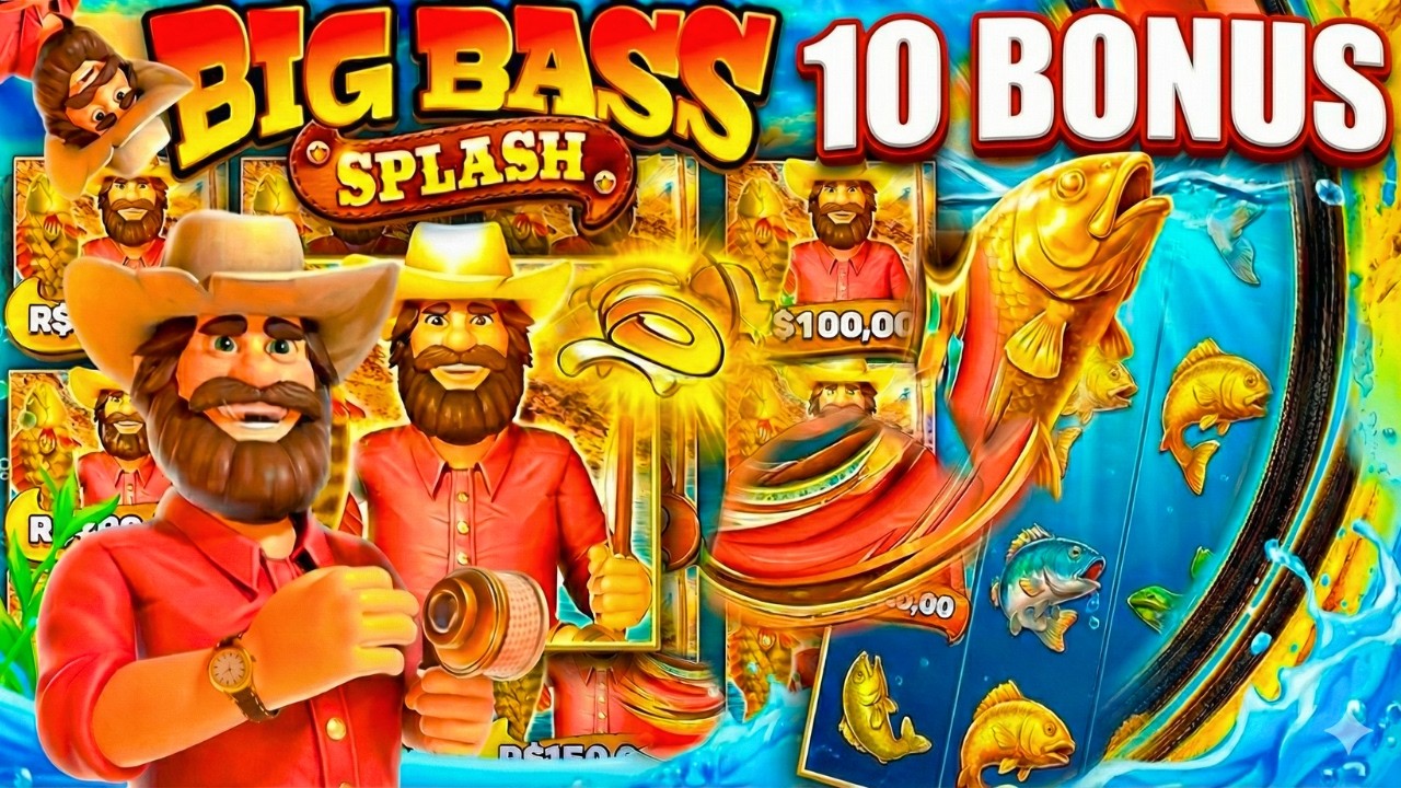 GASTEI TUDO EM 10 BÔNUS NO BIG BASS SPLASH E FIZ A FORRA DO DIA