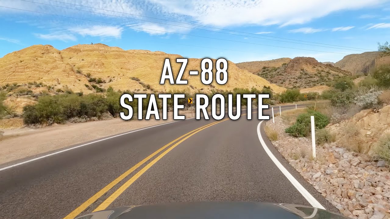 Arizona State Route 88 Scenic Drive in 4K