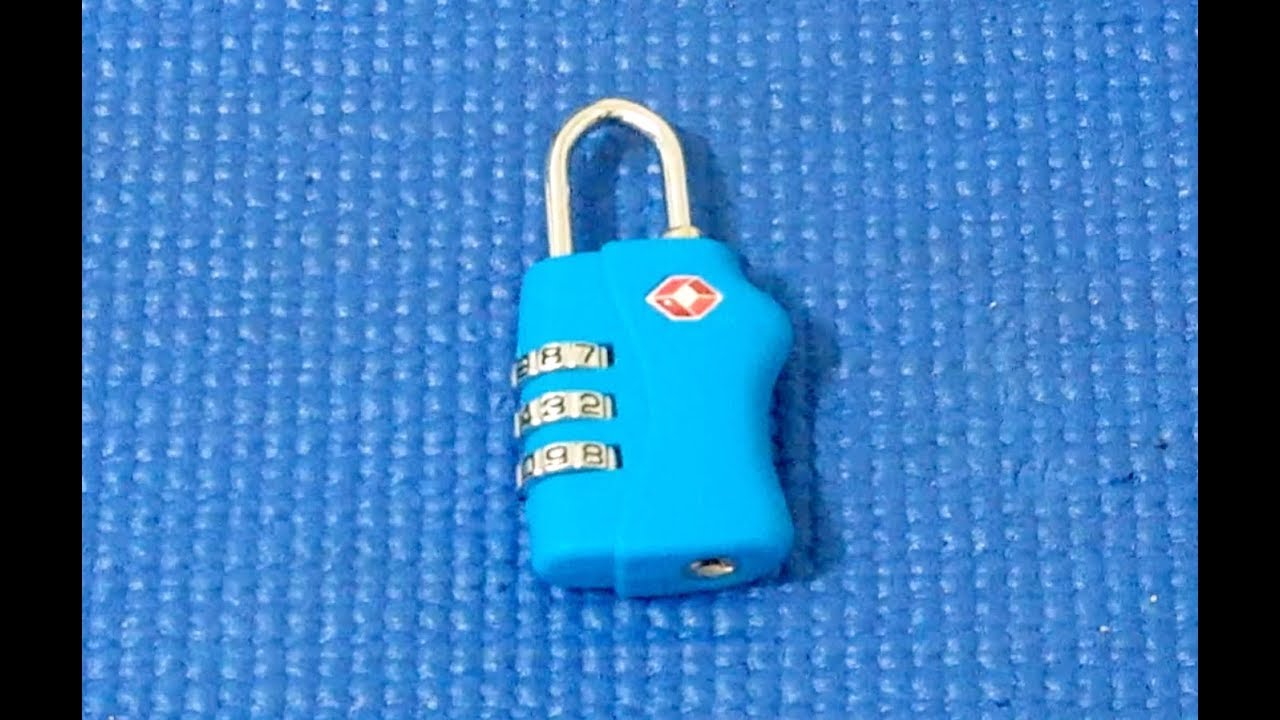 (Отбор 115) Кодовый навесной замок TSA TSA007 (открывается и декодируется)