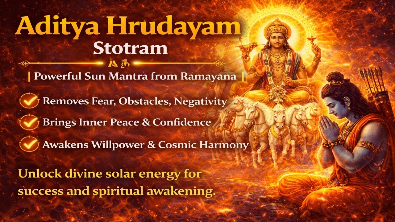 ಒಮ್ಮೆ ಈ ಮಂತ್ರ ಕೇಳಿ 🙏 | Life-Changing Aditya Hrudayam Stotram!