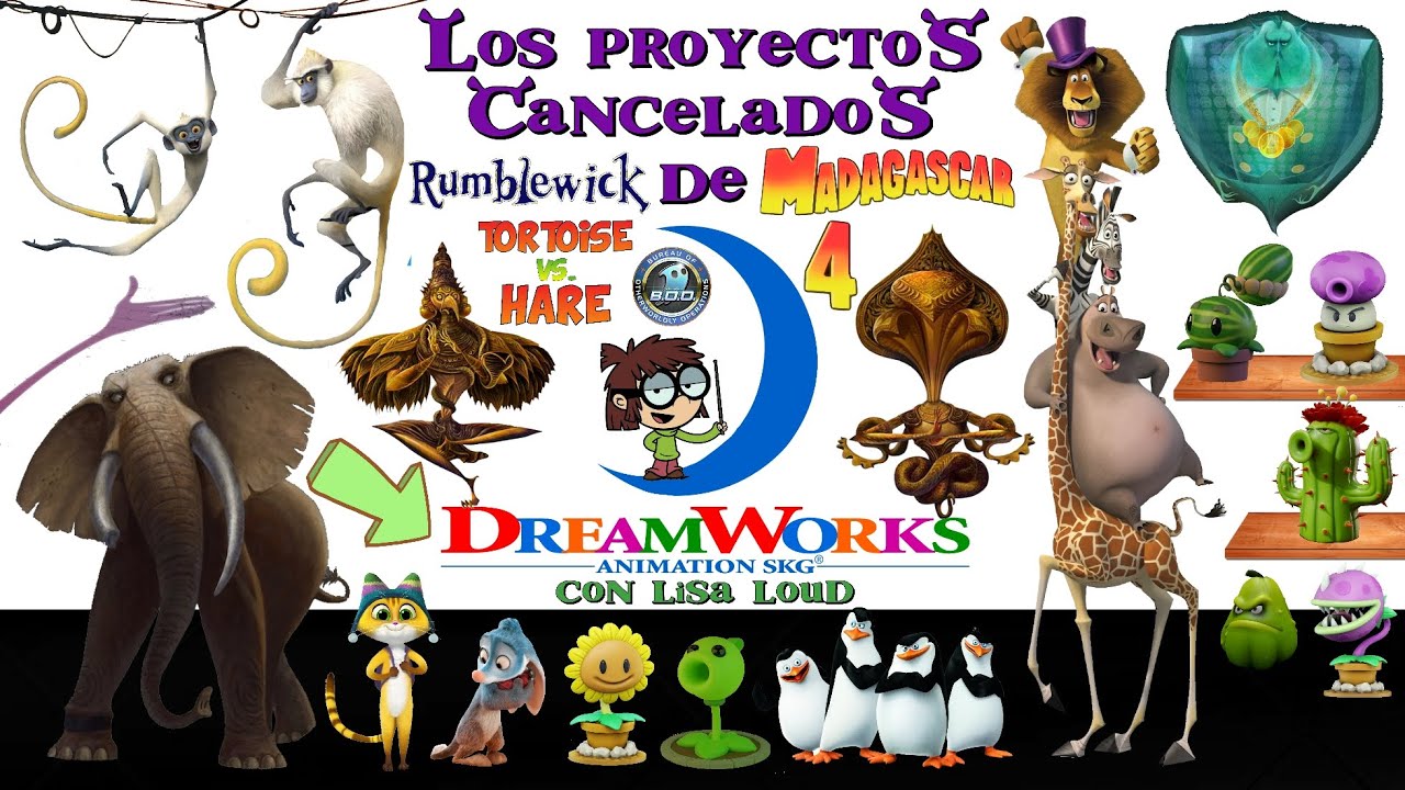 LAS PELÍCULAS Y PROYECTOS CANCELADOS DE DREAMWORKS (with Lisa Loud & J.K.)