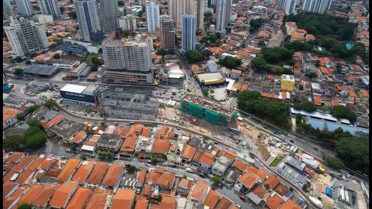 OBRAS LINHA 6 LARANJA PASSANDO PELO VSE TIETÊ FREGUESIA DO Ó E ESTAÇÃO JOÃO PÁULO I