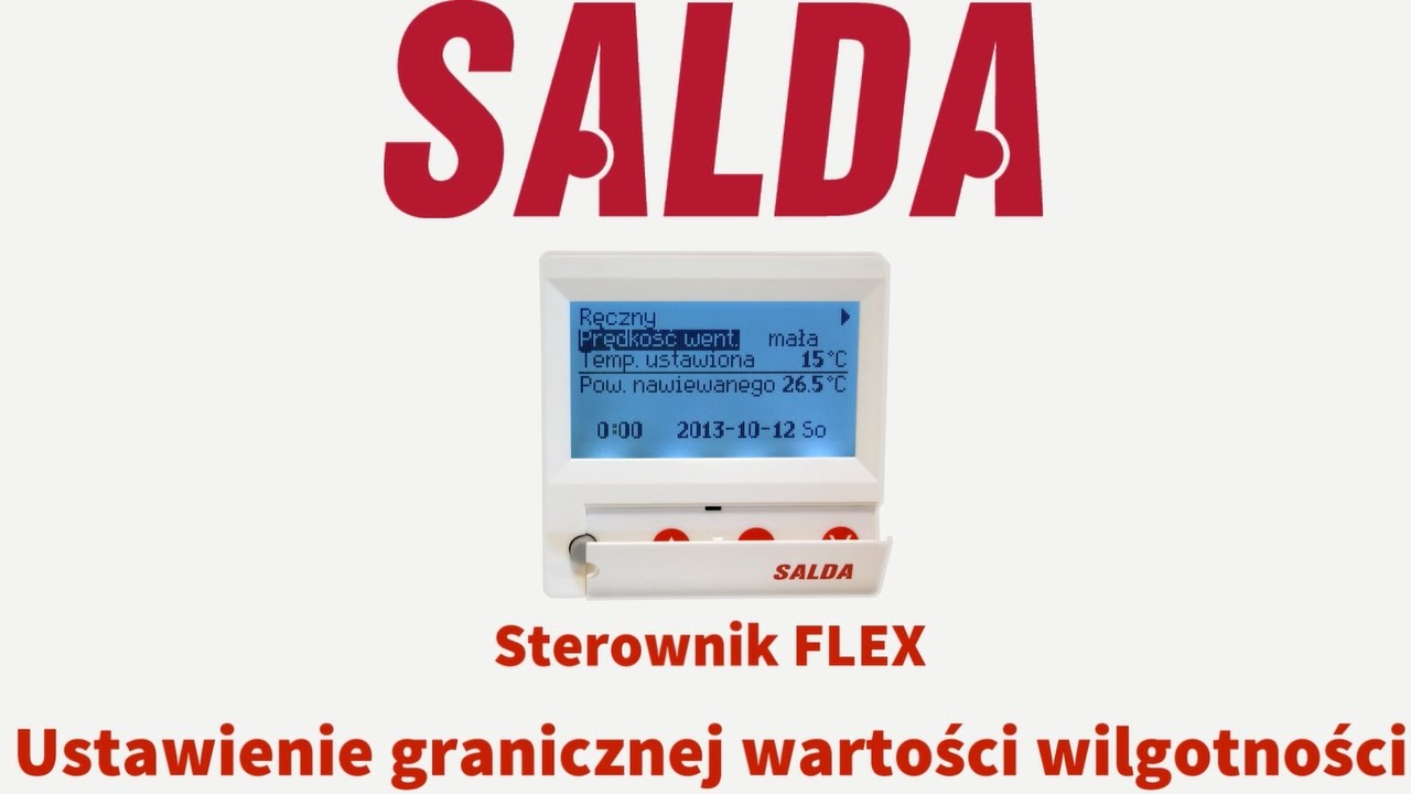 #8 SALDA FLEX- ustawienie granicznej wartości wilgotności