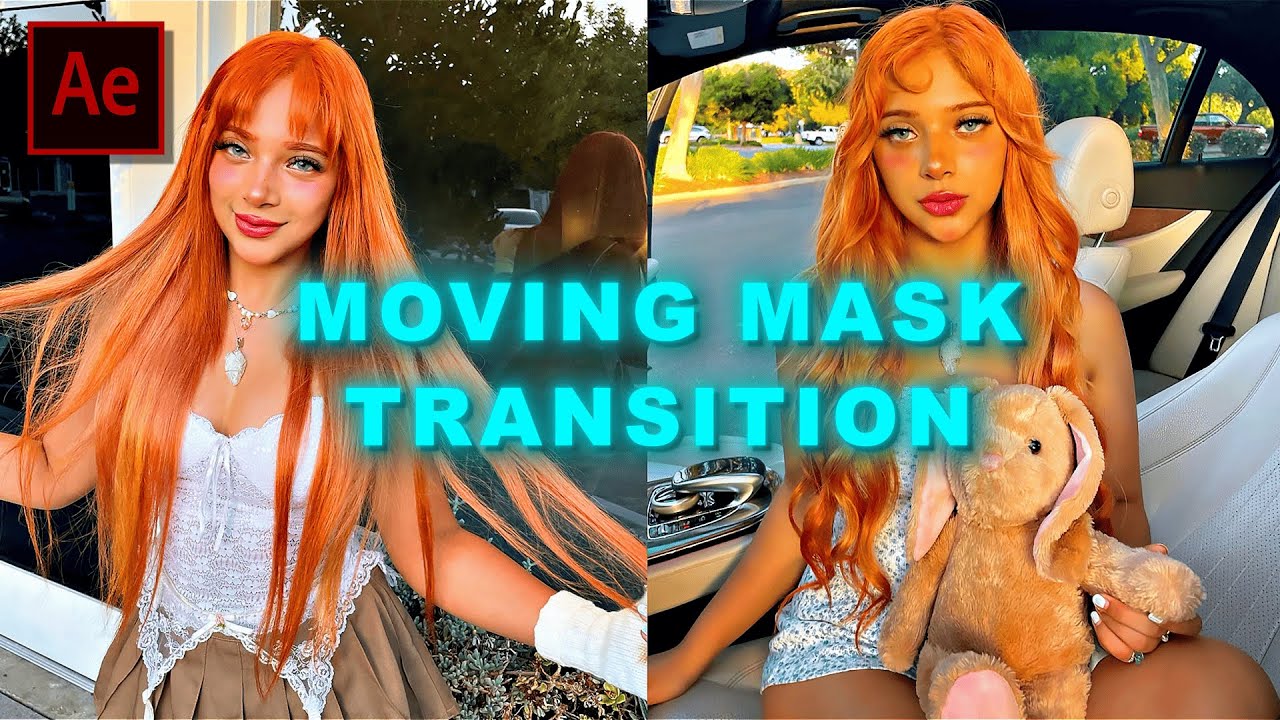 HOW TO : MOVING MASK SLIDE TRANSITION | After Effects Tutorial
