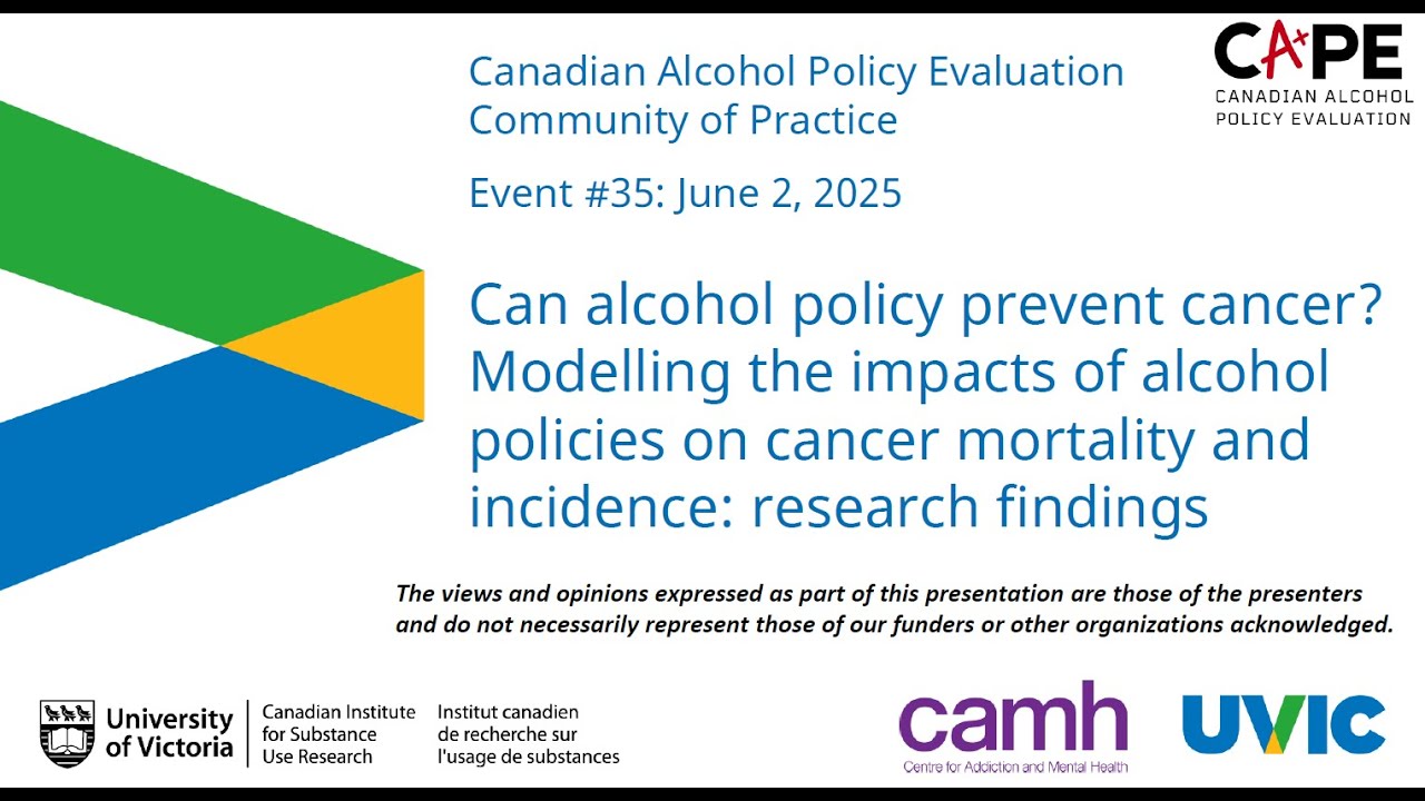 Modelling the impacts of alcohol policies on cancer mortality and incidence: research findings