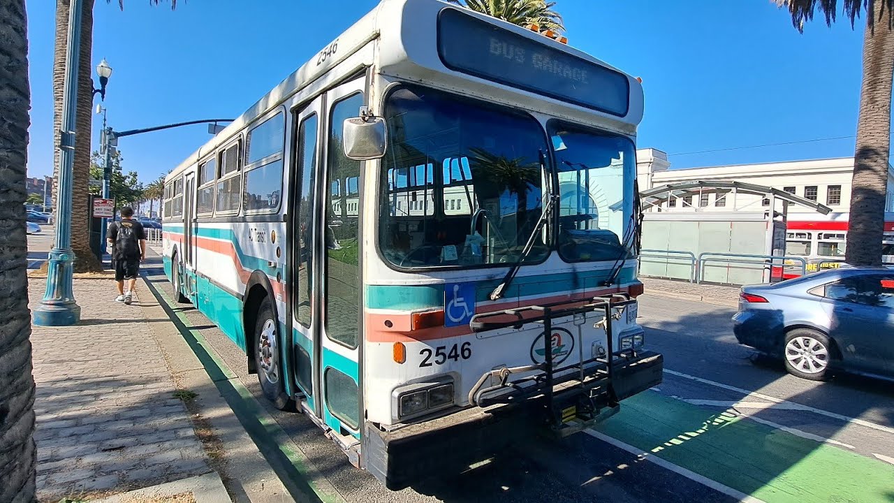 1989 AC TRANSIT NEW FLYER D40HF BUS RIDE 2023