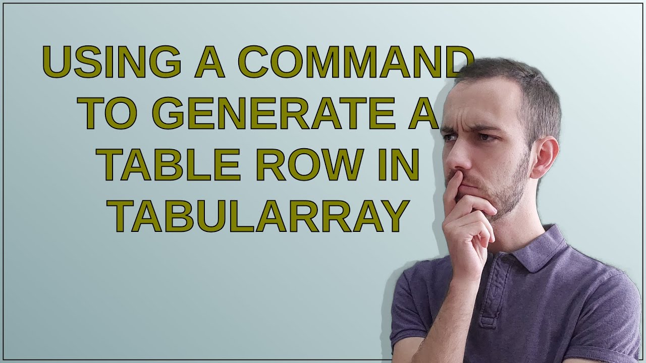 Using a command to generate a table row in tabularray
