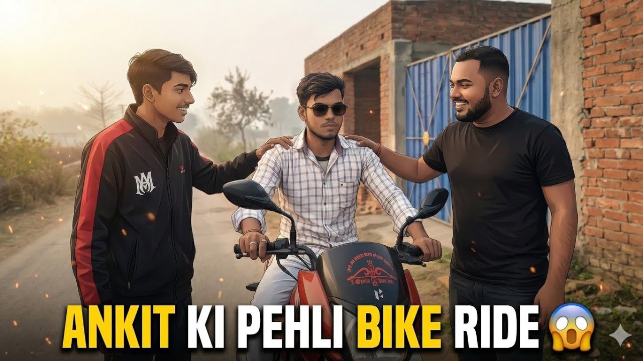 Ankit ki pehli bike 🚲 Ride 😱#viral 