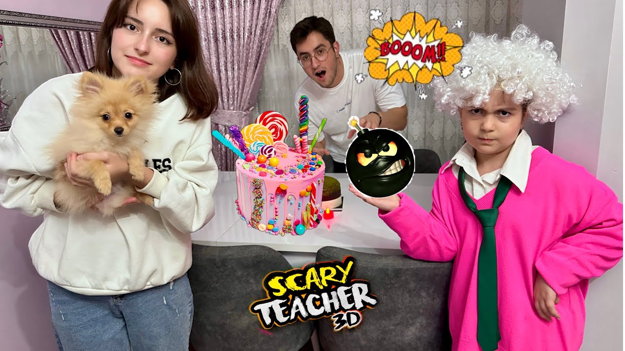SCARY TEACHER DOĞUM GÜNÜNÜ UNUTTUK ÇILDIRDI‼️PRENSES HİRANUR ZEYNEP 