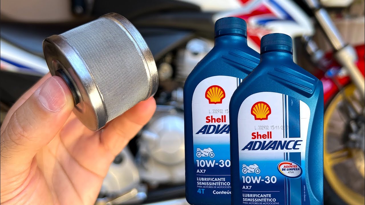 FILTRO DE OLEO DE INOX? COLOQUEI OLEO SHELL NA CB 300R