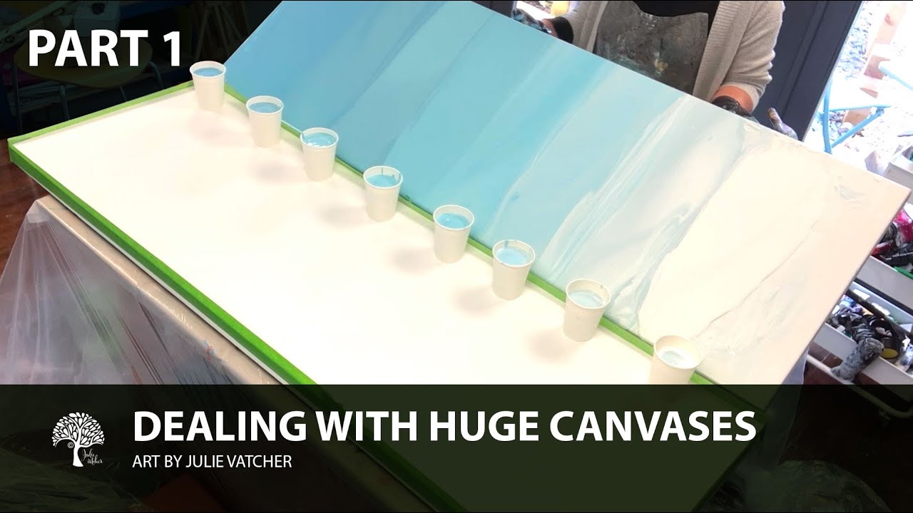 The Biggest Paintings I Have Ever Done - Fluid Art Painting Techniques