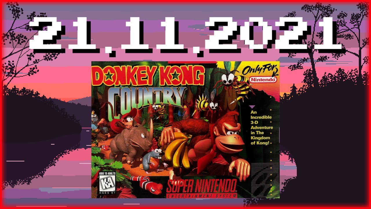 Stream VOD vom 21.11.2021 - Donkey Kong Country Marathon (SNES)