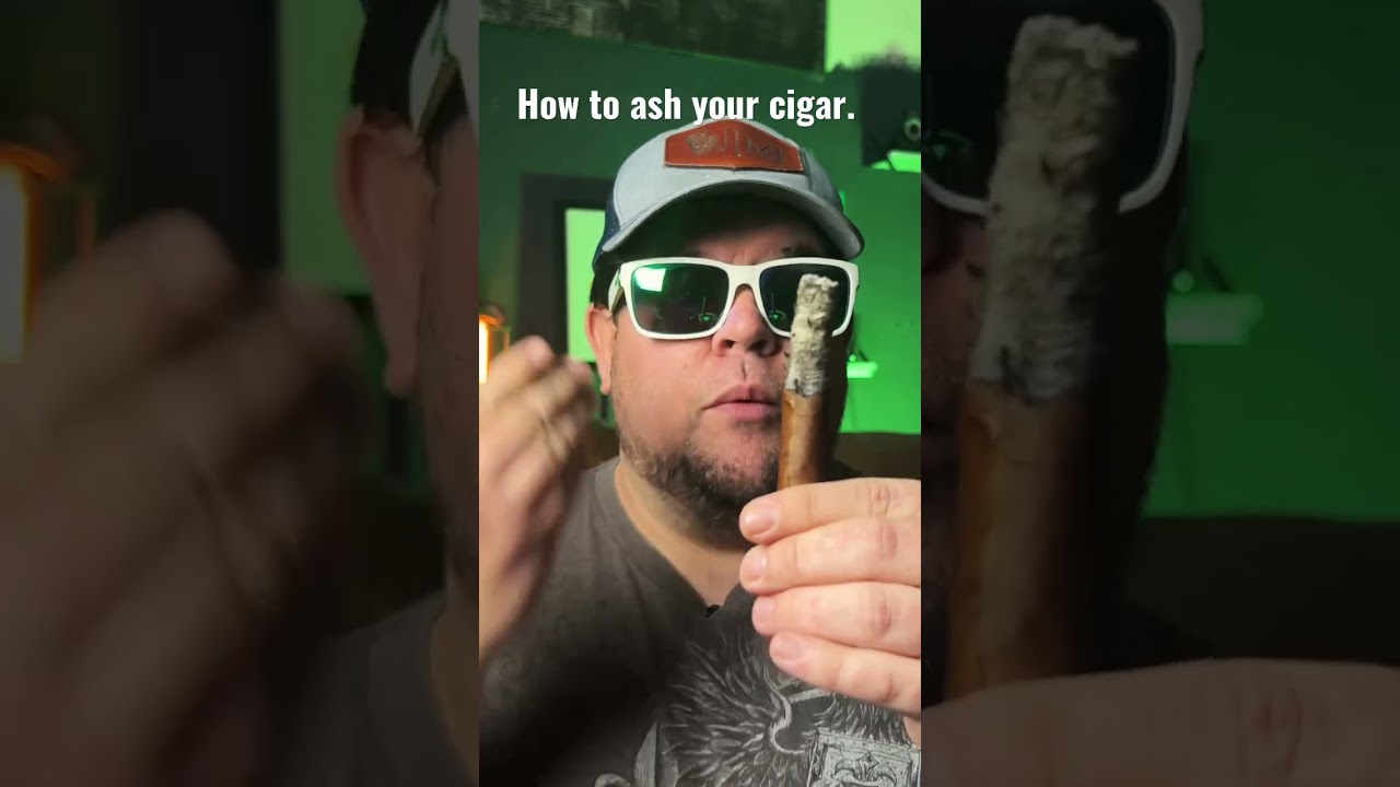 How to Ash Your Cigar #cigars #cigar101 #parody #jokes