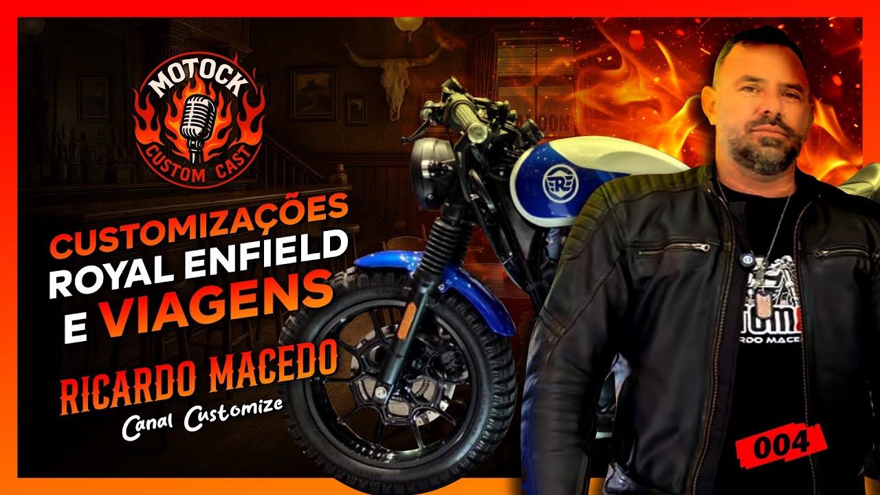 Royal Enfield Shotgun 650 Cafe Racer e as Viagens de Moto de Ricardo Macedo | CUSTOM CAST | Ep 04
