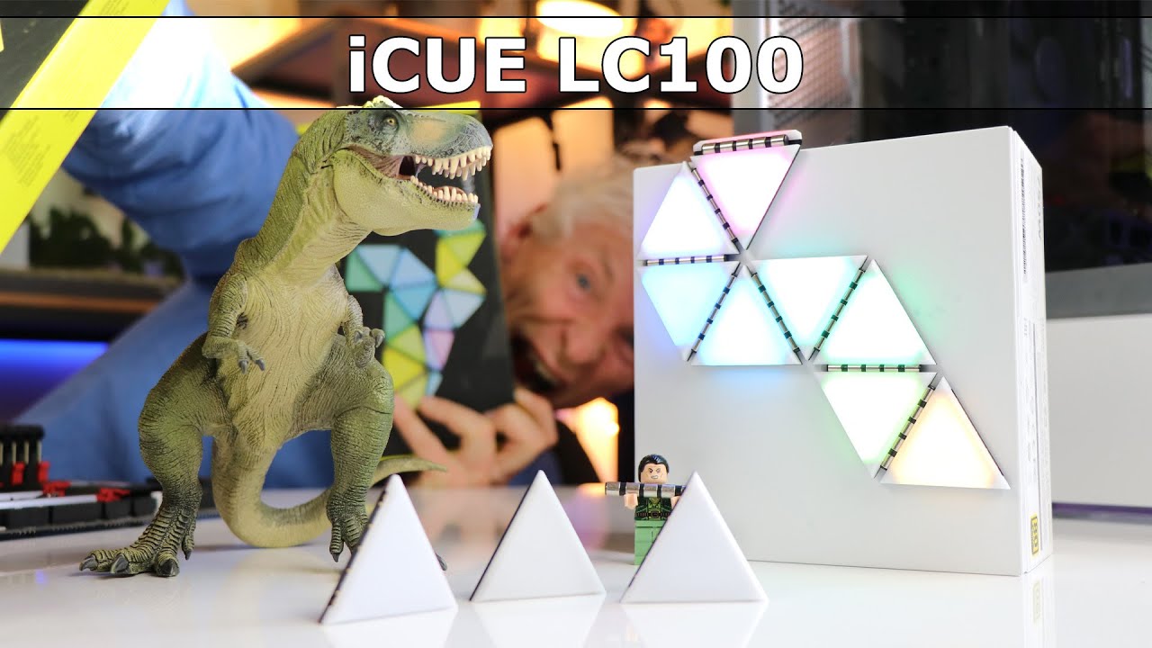 Présentation du kit iCUE LC100, Corsair propose de construire la forme de son éclairage