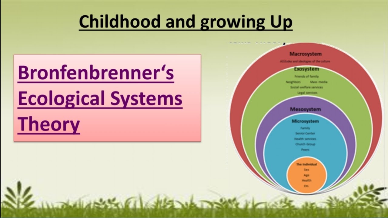 Bronfenbrenner's Ecological system Theory// Childhood and growing Up