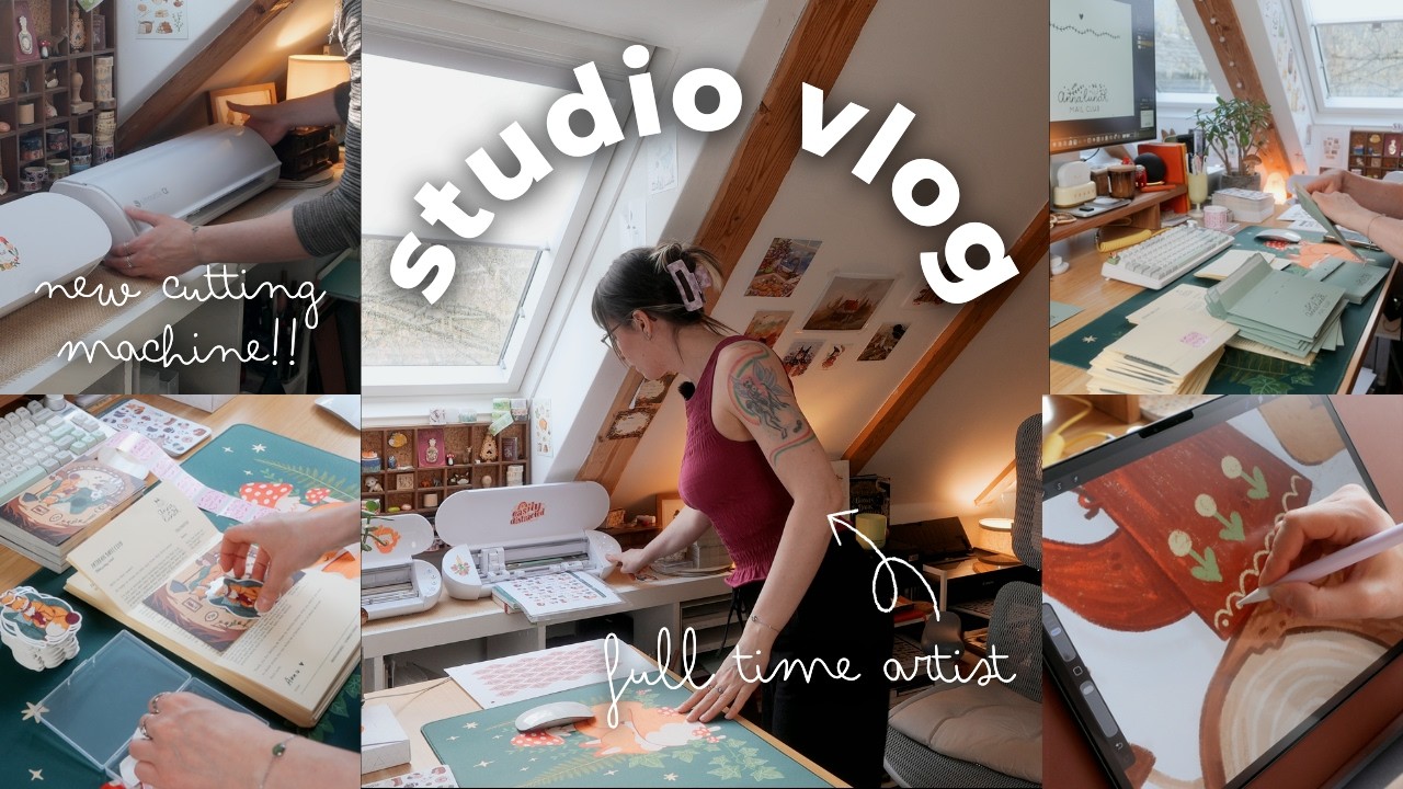 Рисование, упаковка почты, распаковка Silhouette Cameo ✿ Студийный видеоблог 63