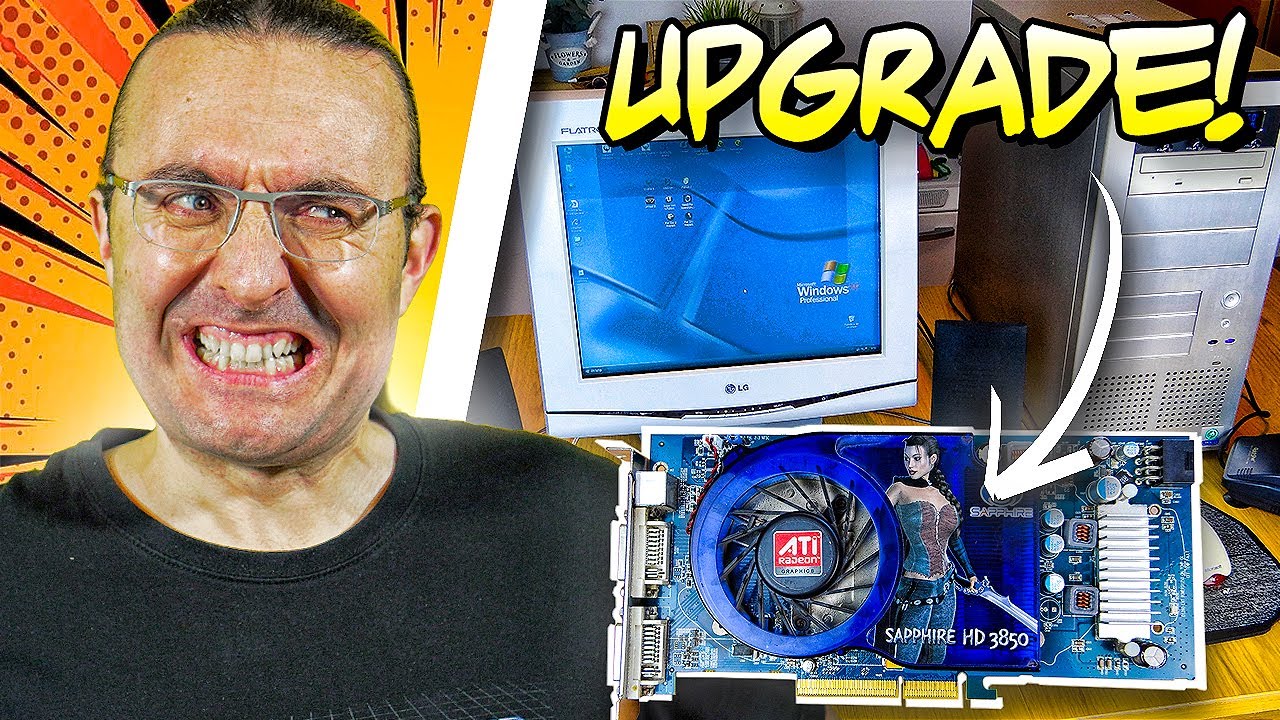 ⚙️ UPGRADE: PRUEBO UNA RADEON 3850 AGP CON MI PC GAMER DE HACE 20 años flipad con mi Pentium 3 dual