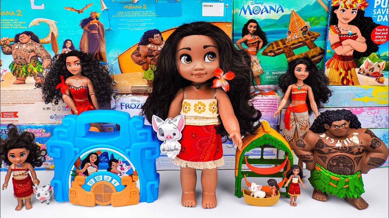 Unboxing Coolest Disney Moana Toys | Moana & Simea Village Home Playset | Moana Sing-Along Boombox