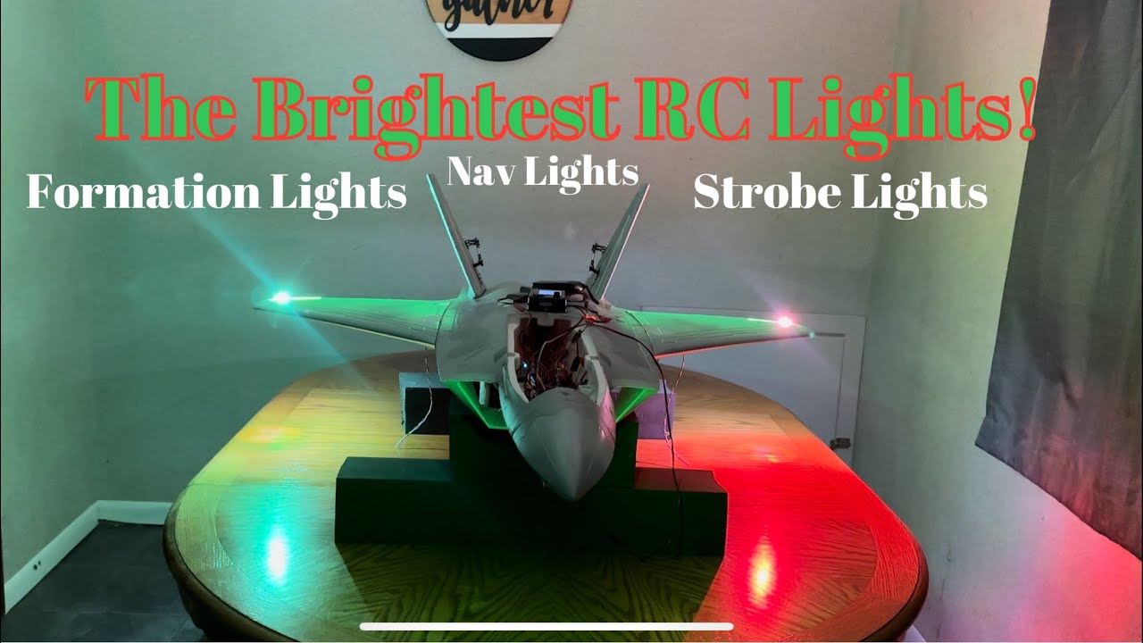 The BRIGHTEST and most SCALE RC Lights! - Freewing F-22 90mm RC EDF Jet