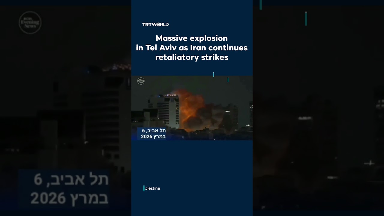 Massive explosion in Tel Aviv as Iran continues retaliatory strikes