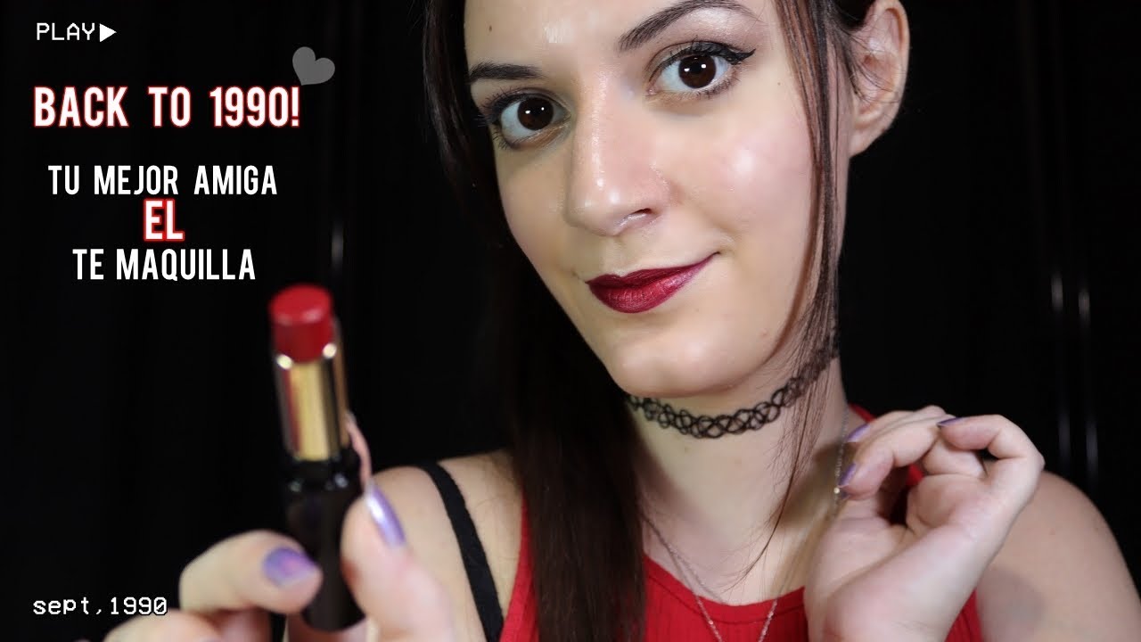 ♡ASMR español♡ BACK TO 1990!♥ Tu mejor amiga EL te Maquilla! *Roleplay*