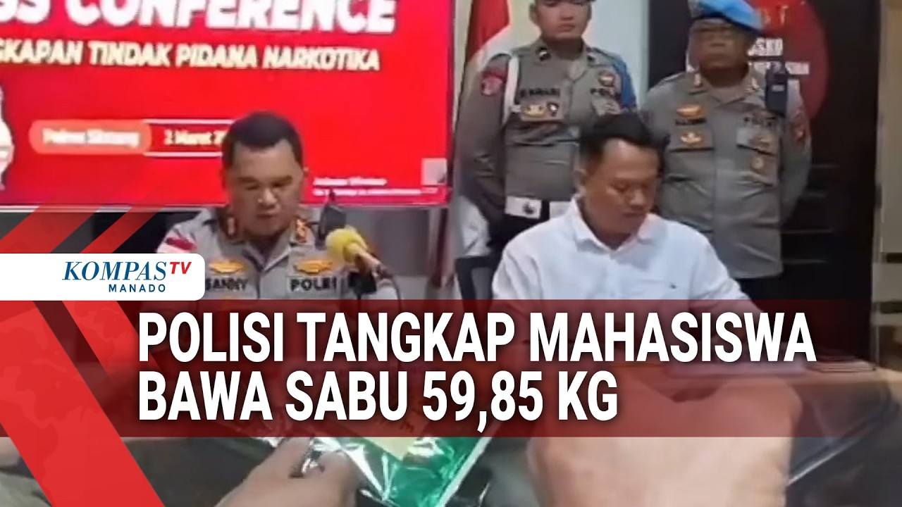 POLISI TANGKAP MAHASISWA BAWA SABU 59,85 KG