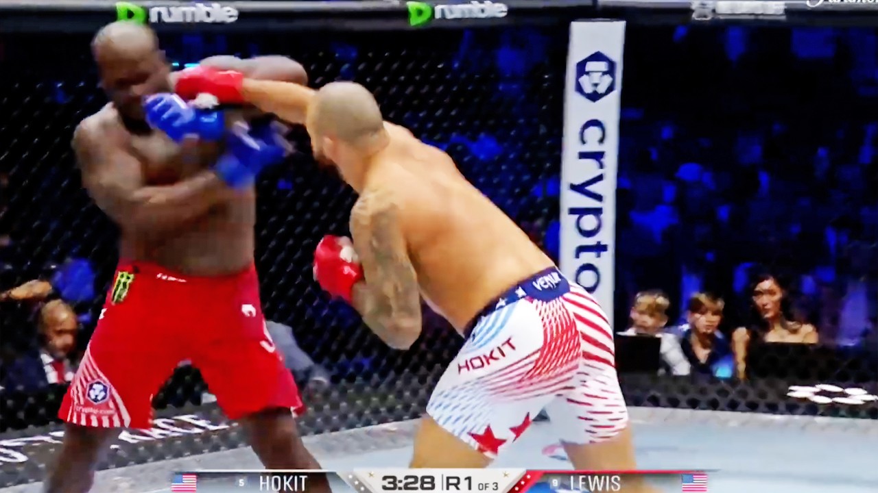 Основные моменты боя Джош Хокит против Деррика Льюиса (UFC Freedom 250, Белый дом)