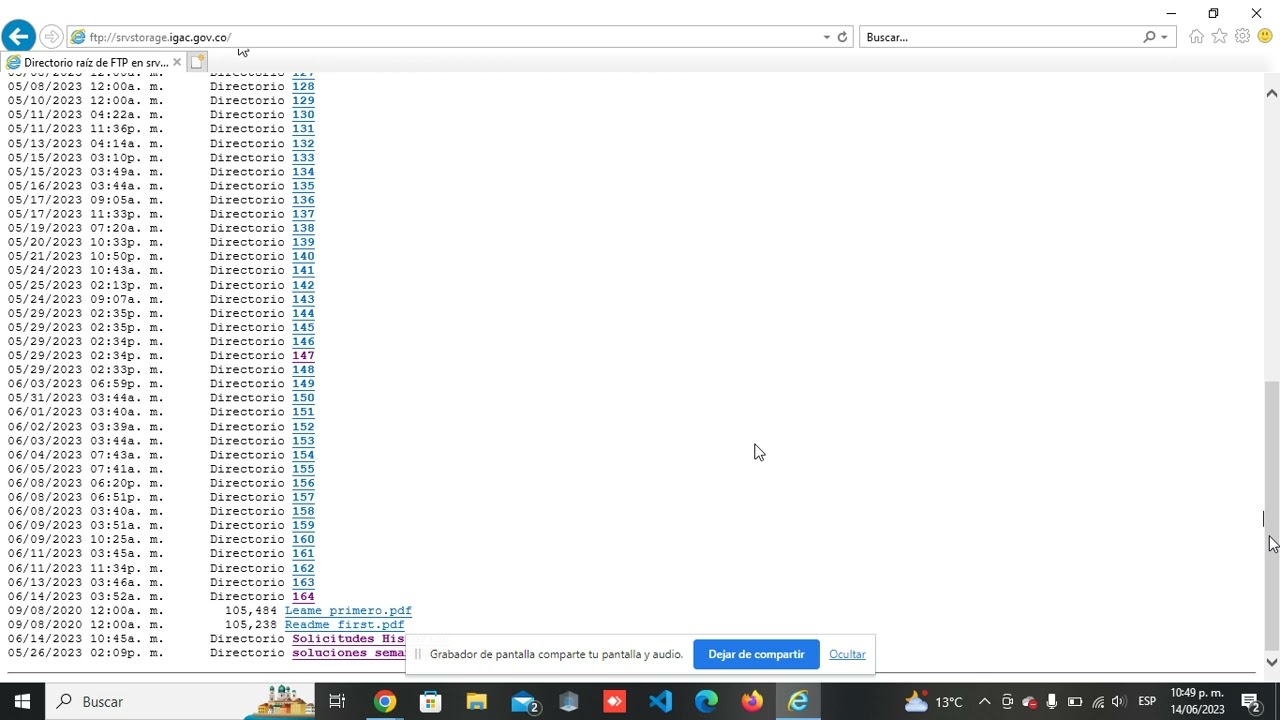 DESCARGA DE LOS RINEX DEL IGAC CON EL NAVEGADOR INTERNET EXPLORER