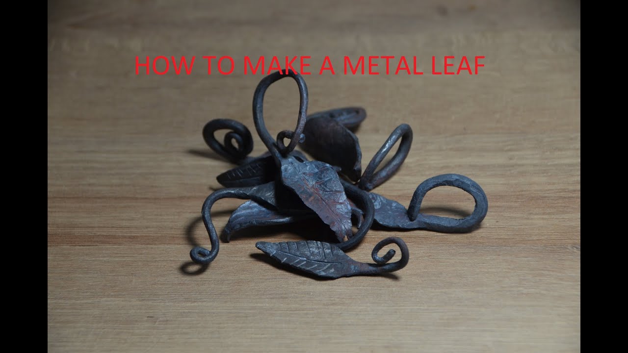 How to make a leaf out of metal. (forging)