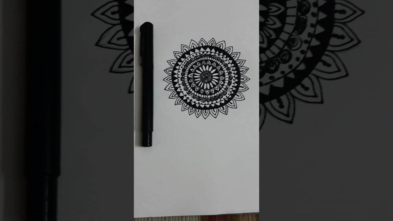 Mandala Art || Creativity Unbounded #Shorts #Mandala #MandalaArt #Art #MandalaDrawing #Drawing #B&W