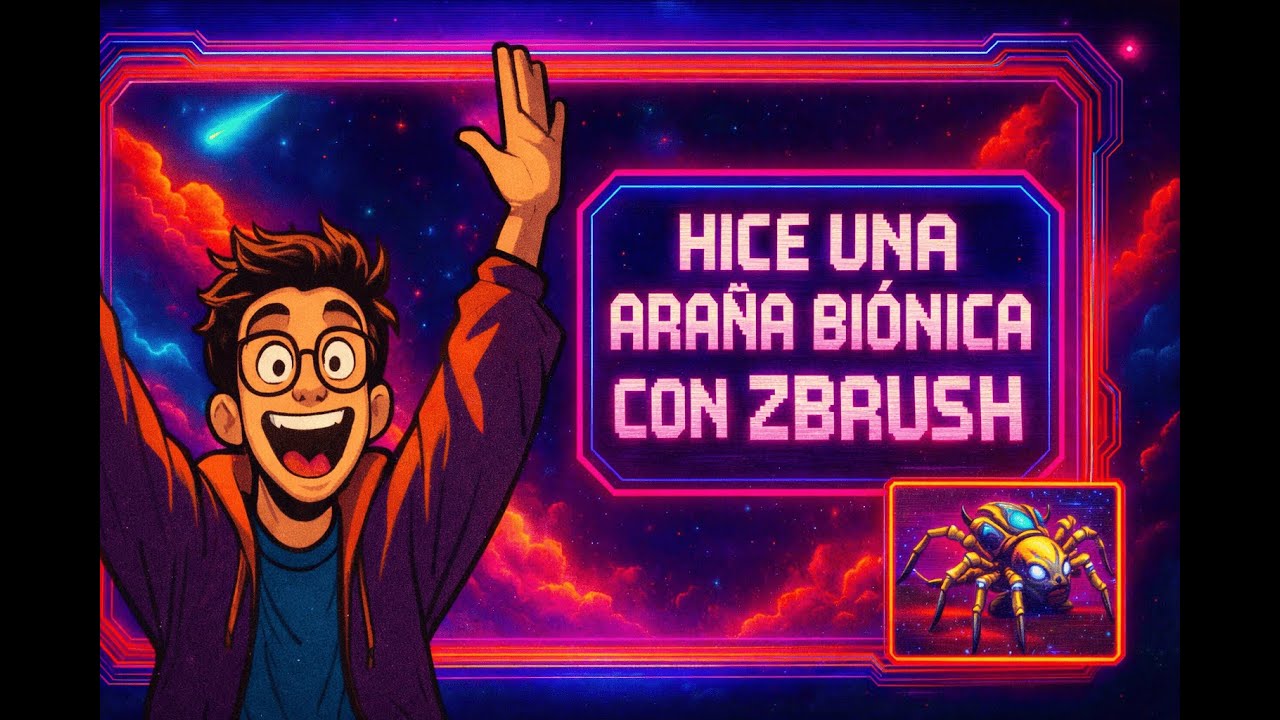 ❗❗ HICE UNA ARAÑA BIÓNICA CON ZBRUSH❗❗ - Parte 1/7 de la saga PIPELINE VFX