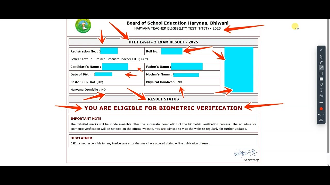 How to Check HTET 2025 Result 2026 | Level I, II, III | How to Find Registration No.?