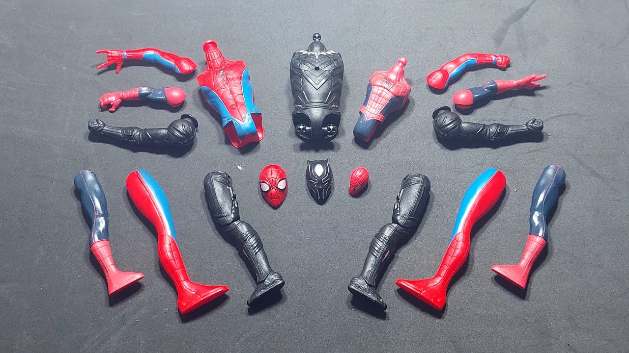 AVENGERS TOYS/ACTION FIGURES/SPIDERMAN/BLACK PANTHER/ASSEMBLE TOYS 
