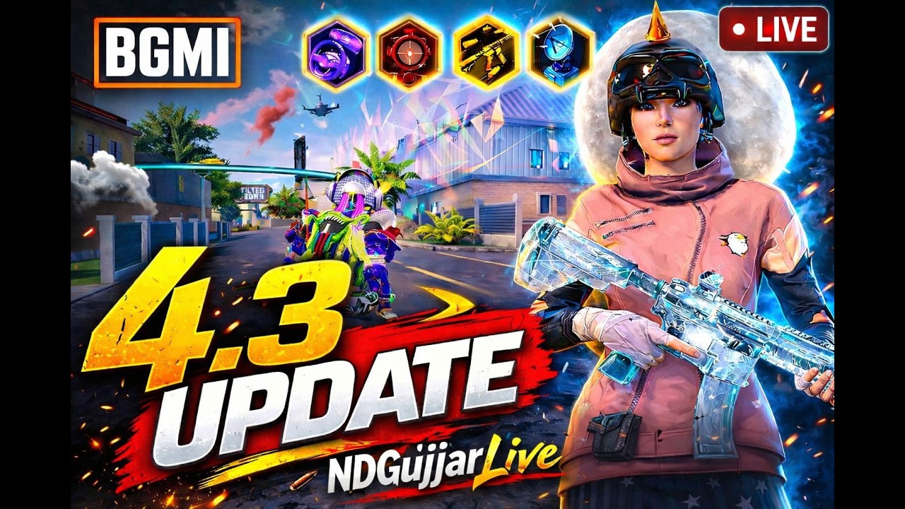 BGMI LIVE 🔴👉 BGMI 4.3 UPDATE LIVE 🔥 New Event Explore + OP Gameplay #shortsfeed #shortslive #shorts