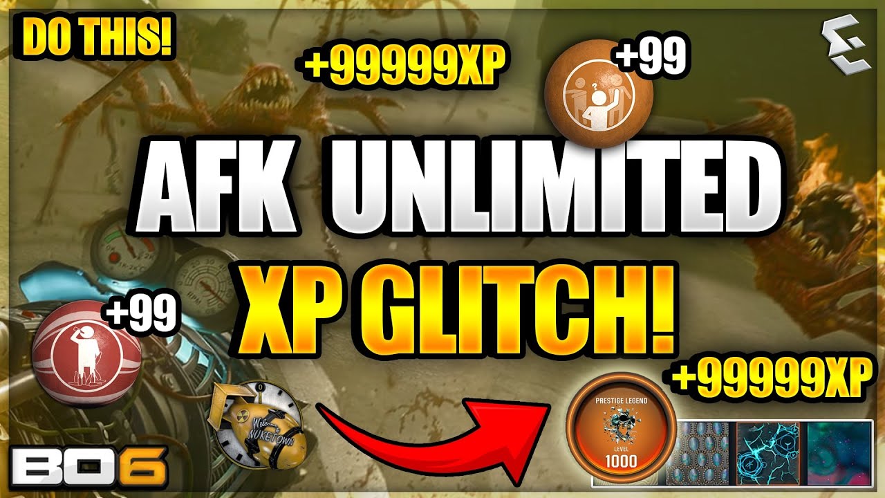 *BEST* AFK UNLIMITED XP GLITCH in BLACK OPS 6 ZOMBIES! (XP, CAMOS & MORE) BO6 ZOMBIES GLITCH