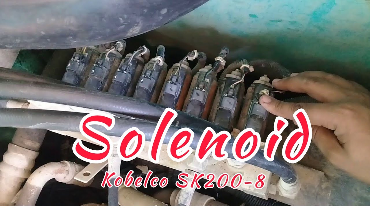 Solenoid valve excavator Kobelco SK-8 Series #fyp